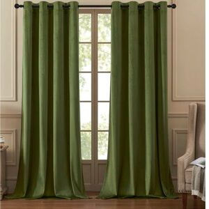 Velvet room darkening curtains